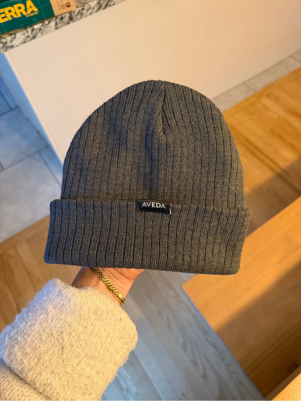 AVEDA Ribbed Beanie